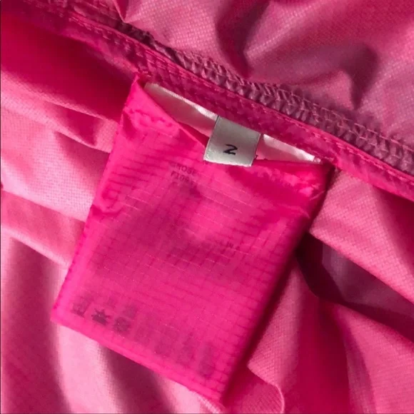 Moncler hot pink Groseille light weight jacket spring zip hooded sz 2 Medium M - Picture 10 of 11